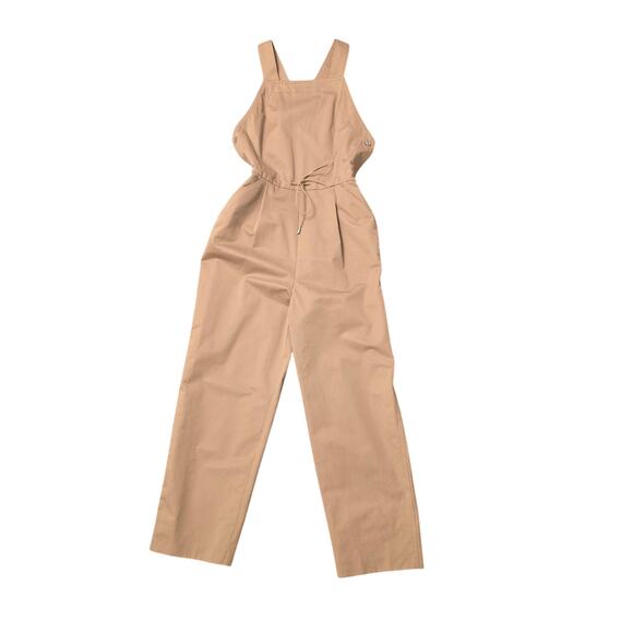 $375 NWOT Maje Peplin Cropped Jumpsuit Overalls Size 1 XS - Picture 1 of 7